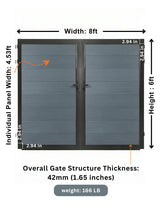 WPC Fence Gate Double (8ft x 6ft)