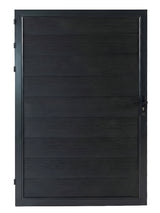 WPC fence gate single black color 4x6 ft outdoor composite gate modern design